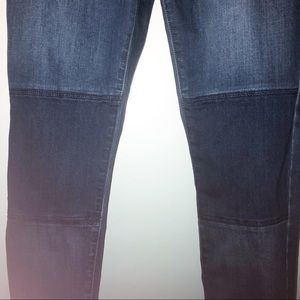 Boden jeans with knee patch and ankle zip detail